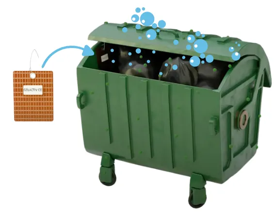 Placas para eliminar el olor en contenedores de basura orgánicos